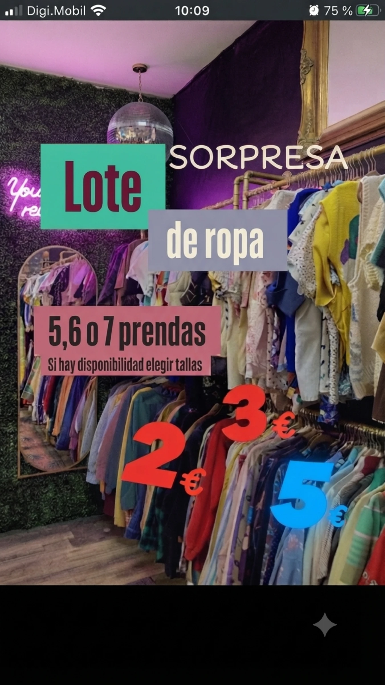 Lotes de ropa 